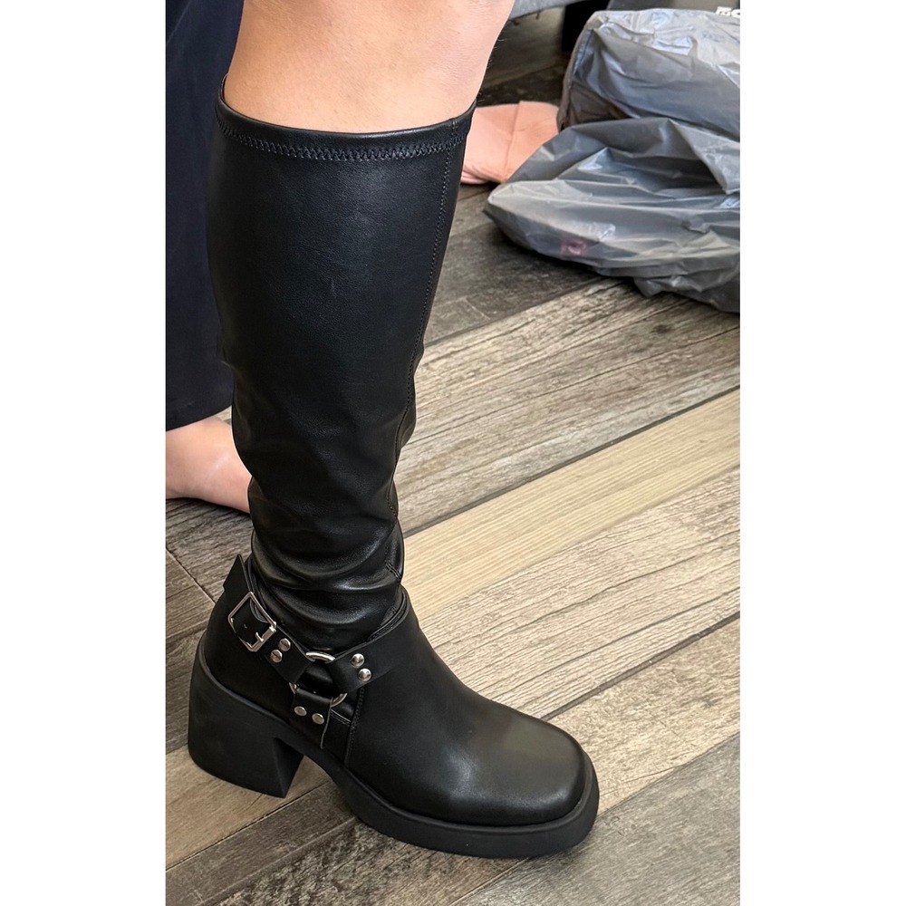 Women tall buckle boots size 9